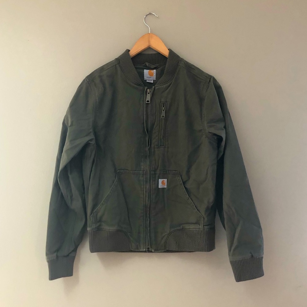 Small Forest green Carhartt bomber jacket